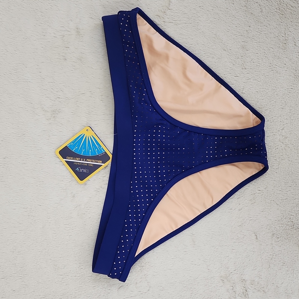 NEW Fabletics Valentina Bikini Bottom Royal Blue | Women's Size Medium NWT - Picture 9 of 9